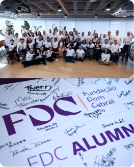 Encontro de alumni em organização parceira